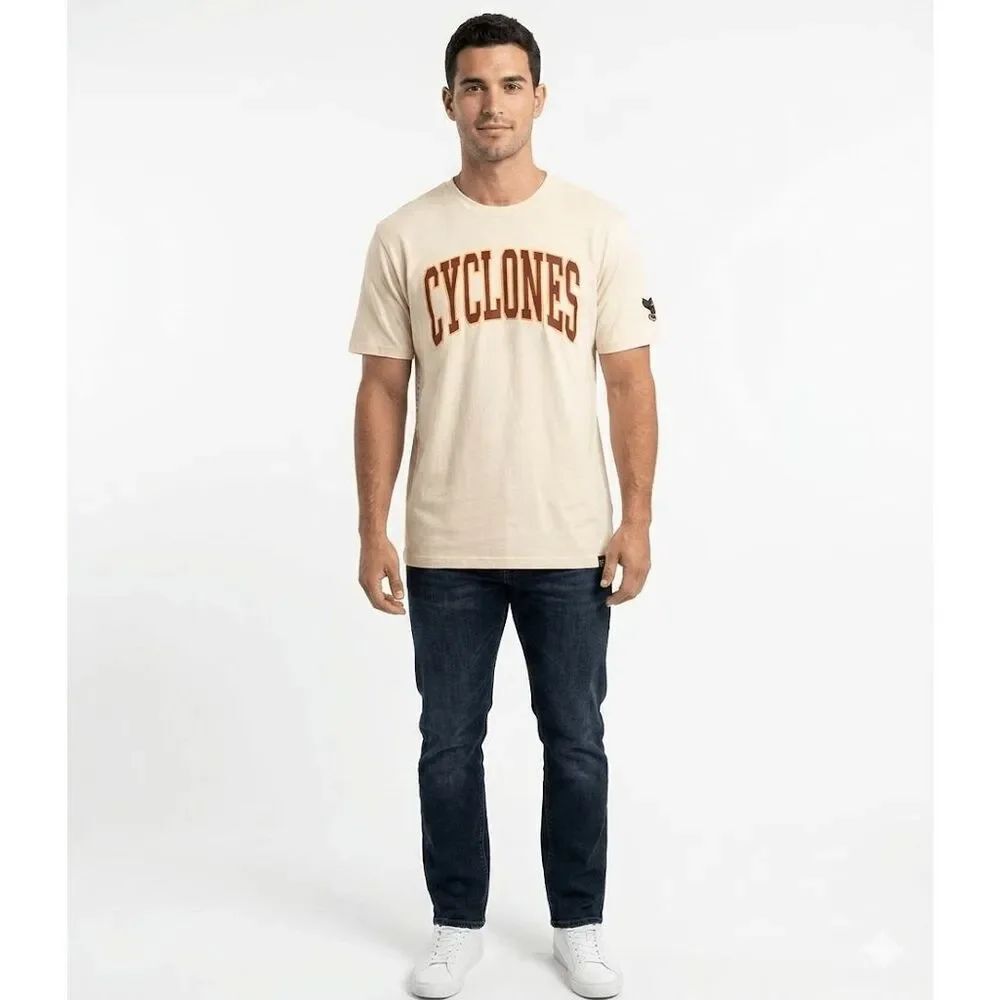 Iowa State Cyclones ’47 Brand T-Shirt Men’s XXL White NCAA Team Logo Tee